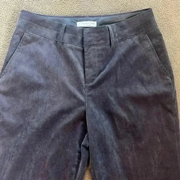 Coldwater Creek Trouser Fit gray corduroys – with a touch of  stretch. 8 Petite - Picture 3 of 12